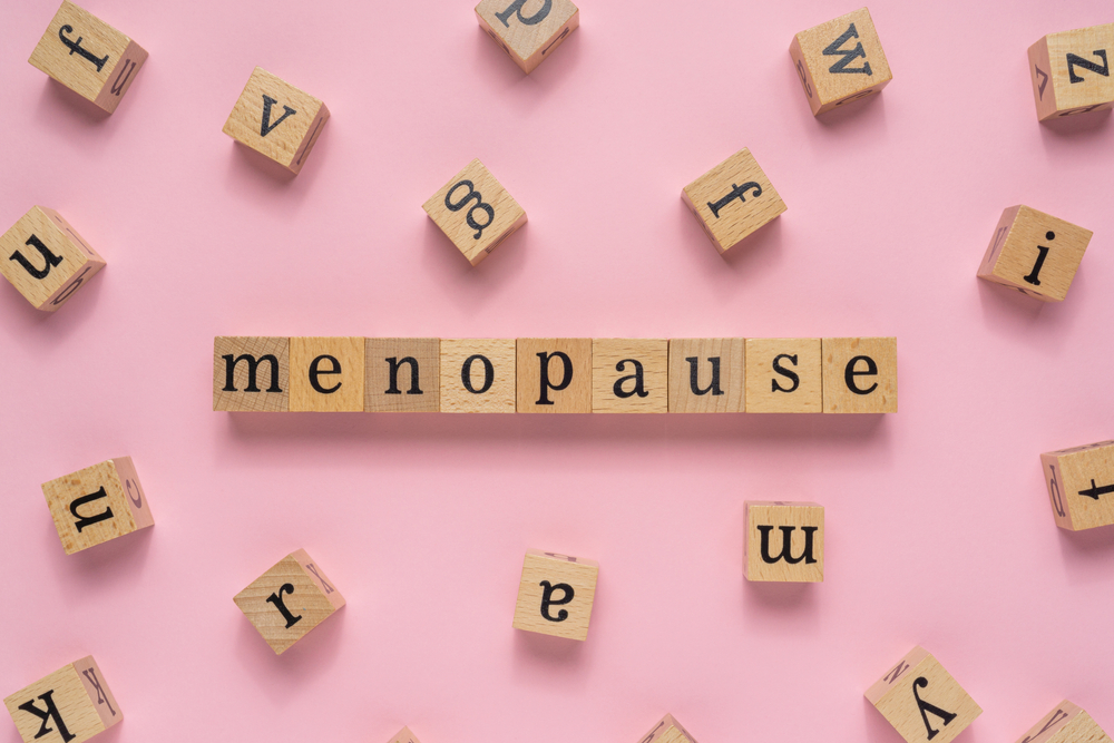 Menopause,Word,On,Wooden,Block.,Flat,Lay,View,On,Light